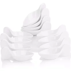 Bakeware MALACASA 4.5 In. White Porcelain Ramekins Souffle Dishes Serving Bowls (Set Of 12)