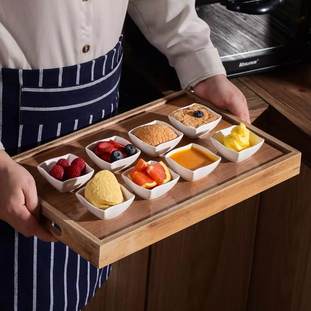 Bakeware MALACASA 2.5-Inch Porcelain White Ramekins Souffle Dishes Serving Bowls(Set Of 16) - Image 8