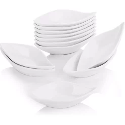 Bakeware MALACASA 4.75-Inch Porcelain White Ramekins Set For Souffle Dishes (Set Of 12)