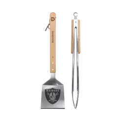 Alternative view of Kitchen Utensils Sportsvault Oakland Raiders 2-Piece BBQ Utensil Set